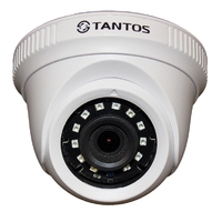 TSc-E2HDf - Купольная видеокамера для помещений 4в1 (AHD, TVI, CVI, CVBS) 2 МП с ИК-подсветкой, корпус пластик