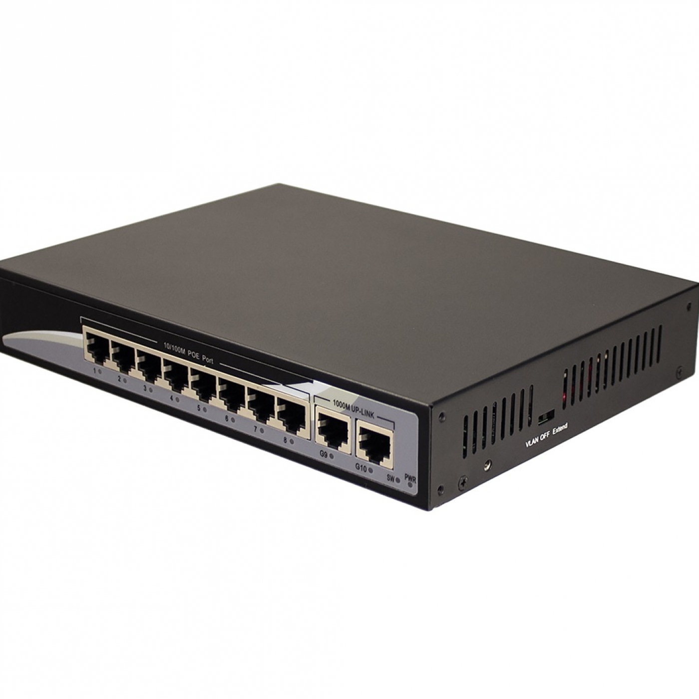 TSn-8P10V - 10 портовый POE Ethernet коммутатор